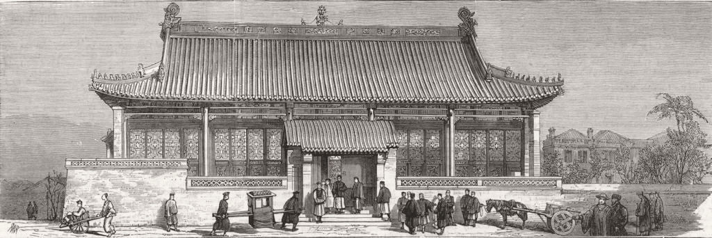 CHINA. Medical missions in China-The new Chinese hospital at Tianjin 1881
